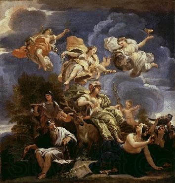 Luca  Giordano Allegory of Prudence France oil painting art